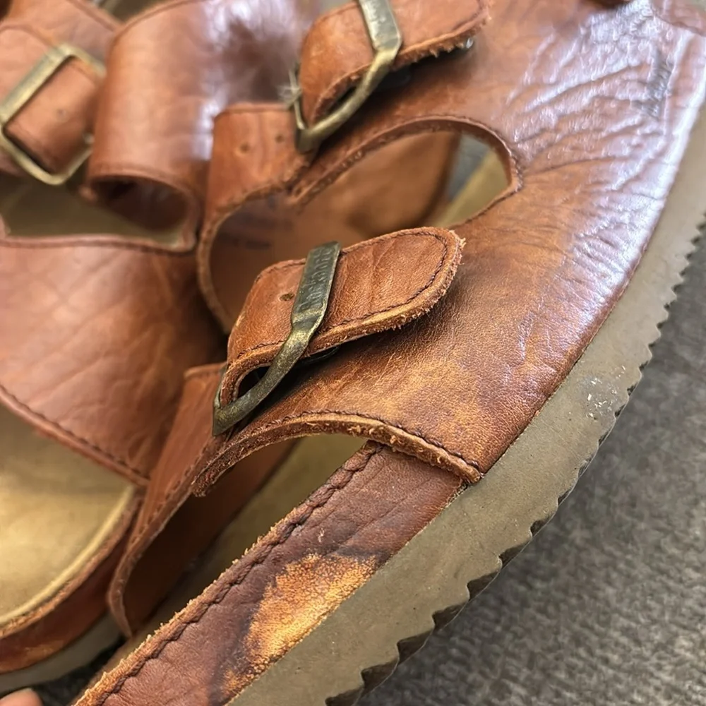 Rockport‎ #M1909 brown Leather Men’s Sandals Size 10